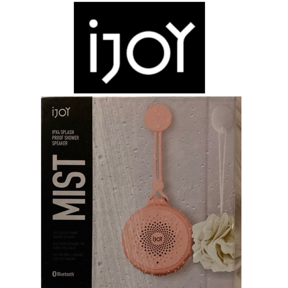 🪻 IJoy Mist IPX4 Pink Splash Proof Shower Speaker NIB
